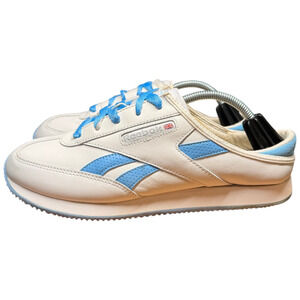 REEBOK Classic Women's 8.5 Blue White Sneakers Mules RB602 Slip On Shoes